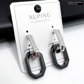 Сережки Xuping 10772 «Кераміка»(3,1 см.)